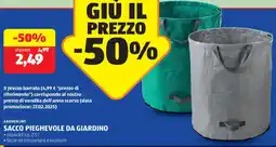 ALDI Gardenline sacco pieghevole da giardino offerta