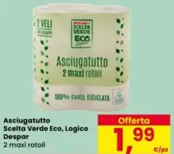 Eurospar Asciugatutto Scelta Verde Eco, Logico Despar offerta
