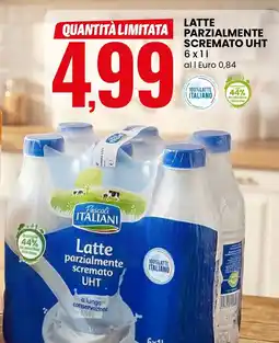 Eurospin Latte parzialmente scremato uht offerta