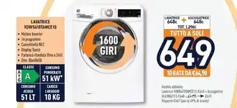 Unieuro Lavatrice H3WS610TAMCE1S offerta
