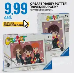 Eurospin Creart 'harry potter' 'ravensburger' offerta
