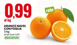 Eurospin Arance navel con foglia offerta
