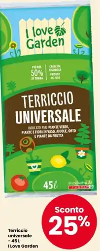 Eurospar Terriccio universale I Love Garden offerta