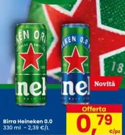 Eurospar Birra Heineken 0.0 offerta