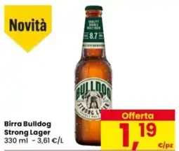 Eurospar Birra Bulldog Strong Lager offerta