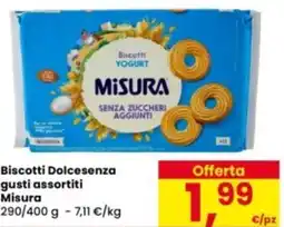 Eurospar Biscotti Dolcesenza Misura offerta