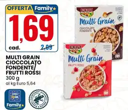 Eurospin Tre mulini multi grain cioccolato fondente/ frutti rossi offerta