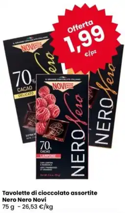 Eurospar Tavolette di cioccolato Nero Nero Novi offerta
