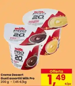 Eurospar Crema Dessert Milk Pro offerta
