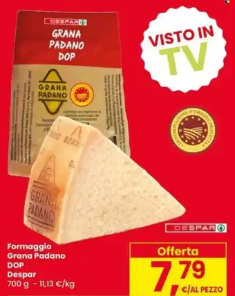 Eurospar Formaggio Grana Padano DOP Despar offerta