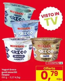 Eurospar Yogurt Greco Despar offerta