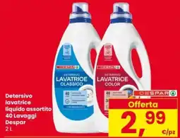Eurospar Detersivo lavatrice liquido Despar offerta