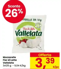 Eurospar Mozzarelle Fior di Latte Vallelata offerta
