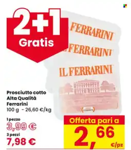 Eurospar Prosciutto cotto Alta Qualità Ferrarini offerta