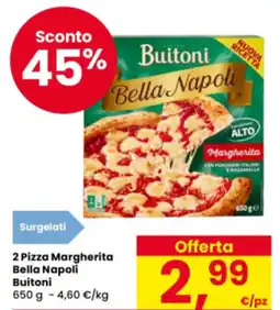 Eurospar 2 Pizza Margherita Bella Napoli Buitoni offerta