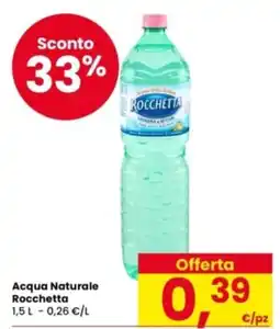 Eurospar Acqua Naturale Rocchetta offerta