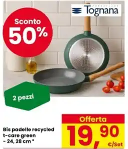 Eurospar Bis padelle recycled t-care green offerta