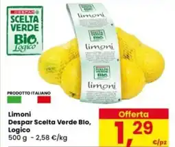 Eurospar Limoni Despar Scelta Verde Bio, Logico offerta