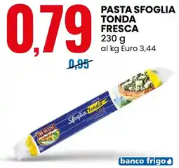 Eurospin Tre mulini pasta sfoglia tonda fresca offerta