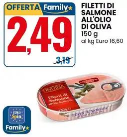 Eurospin Ondina filetti di salmone all'olio di oliva offerta