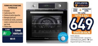 Unieuro Forno Multifunzione FCP825XLEO offerta