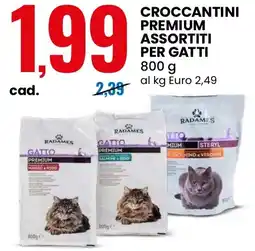 Eurospin Radames croccantini premium assortiti per gatti offerta