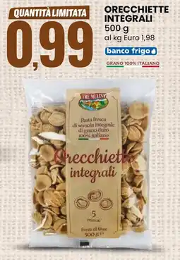 Eurospin Tre mulini orecchiette integrali offerta