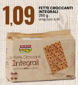 Eurospin Tre mulini fette croccanti integrali offerta