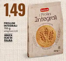 Eurospin Dolciando frollini integrali offerta