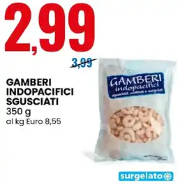 Eurospin Gamberi indopacifici sgusciati offerta