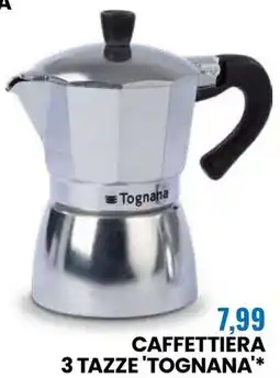 Eurospin Caffettiera 3 tazze 'tognana' offerta