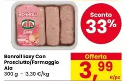 Eurospar Bonroll Easy Con Prosciutto/Formaggio Aia offerta
