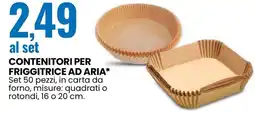 Eurospin Contenitori per friggitrice ad aria offerta