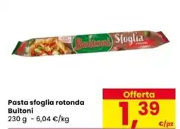 Eurospar Pasta sfoglia rotonda Buitoni offerta