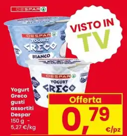 Despar Yogurt Greco Despar offerta