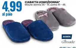 Eurospin Jackberg, glissade ciabatta uomo/donna offerta