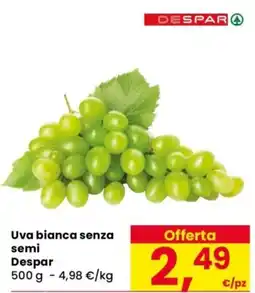 Despar Uva bianca senza semi Despar offerta