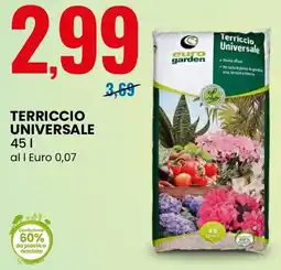 Eurospin Euro garden terriccio universale offerta