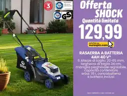 Eurospin Euro garden rasaerba a batteria 4AH 40 V offerta