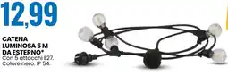 Eurospin Catena luminosa 5 m da esterno offerta