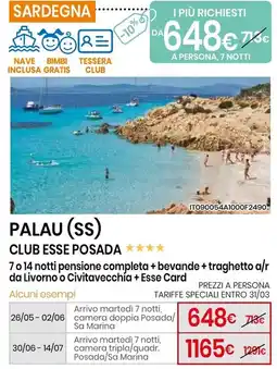 Eurospin Palau (ss) club esse posada offerta