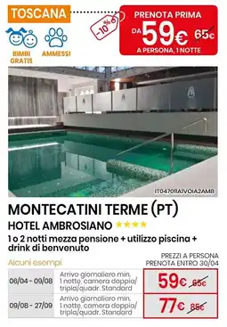 Eurospin Montecatini terme (pt) hotel ambrosiano offerta