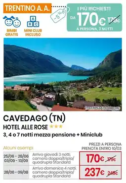 Eurospin Cavedago (tn) hotel alle rose offerta