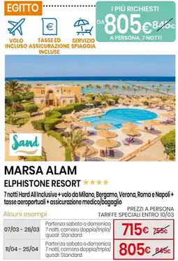 Eurospin Marsa alam elphistone resort offerta