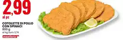 Eurospin Cotolette di pollo con spinaci offerta