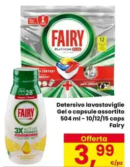 Despar Detersivo lavastoviglie Gel o capsule Fairy offerta