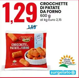 Eurospin Delizie dal sole crocchette di patate da forno offerta
