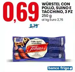 Eurospin Würstel con pollo, suino e tacchino offerta