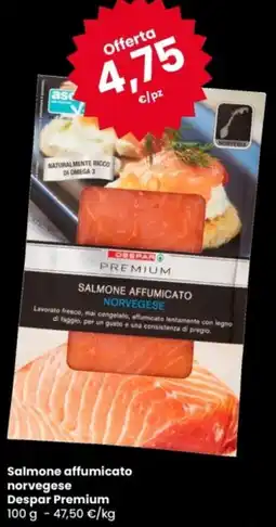 Eurospar Salmone affumicato norvegese Despar Premium offerta