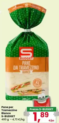 Despar Pane per Tramezzino Bianco S-BUDGET offerta